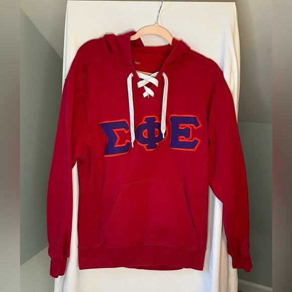 Unisex Greek Sigma Phi Epsilon Hoodie Size Small Sport-Tek - Picture 2 of 7